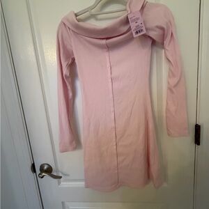 Light Pink short dress w/ buttons XS